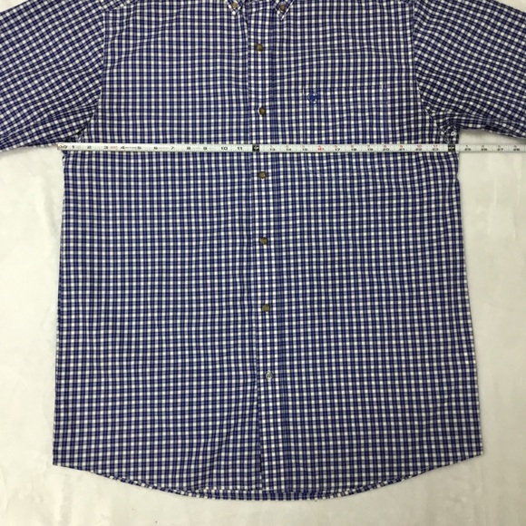 Ariat Pro Series Stretch Short Sleeve Button Down Shirt Men’s size Large - Picture 6 of 6
